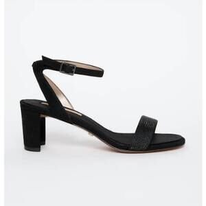 NEW PELLE MODA women's moira jewel strap heels in black